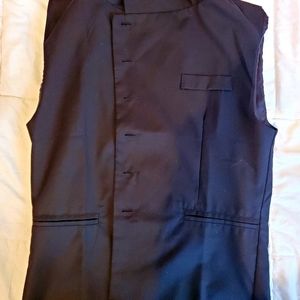 Lanbaosi Men's Casual Suit Vest 6 Button Down Stan